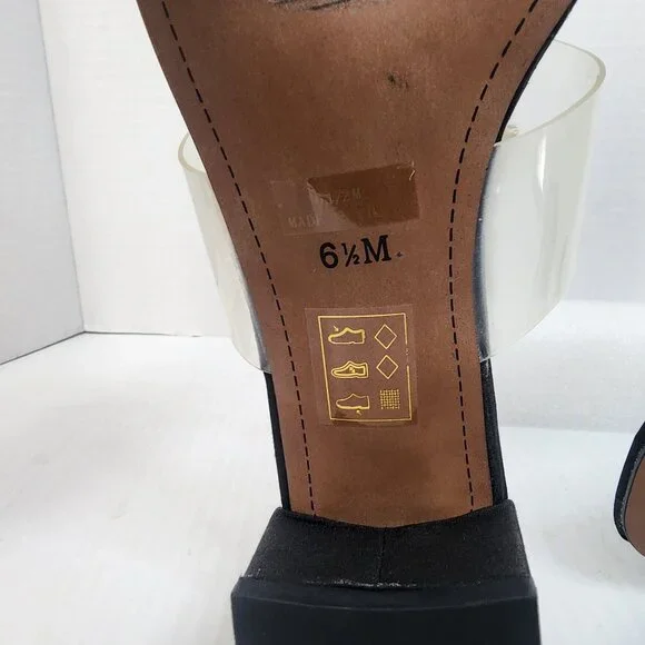 J. Renee Tarianna Clear Black Thong Sandal - Picture 6 of 10